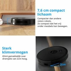 Beste recensies van 🔔 Reinico® - Robotstofzuiger - Robotstofzuiger Met Dweilfunctie - X6 Irobot - Roomba - APP Virtuele Barrière - Breekpunt Continue Reiniging - Reiniging Gebied Tekenen Op Kaart - Zwart - Grootte 330*330*76 Mm - Vuilnisbak 600ml 🌟 -Bosch verkoop 550x550 337