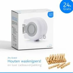 Top 10 🥰 Live Deals Sterke Waslijn Uittrekbaar 26 Meter | Waslijndraad | Roldrooglijn | Drooglijn Oprolbaar | Automatische Waslijn | Wasrek | Droogrek 💯 -Bosch verkoop 550x550 355
