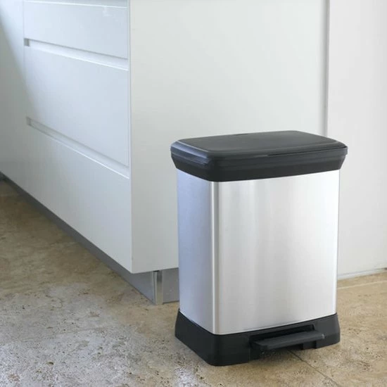 Aanbiedingen 🔔 Curver Decobin Prullenbak - Rechthoekig - 30L - Metallic - Recycled Kunststof ⌛ 11 Aanbiedingen 🔔 Curver Decobin Prullenbak - Rechthoekig - 30L - Metallic - Recycled Kunststof ⌛ - Afbeelding 11