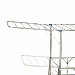 Groothandel ❤️ Relaxdays Droogrek XXL - Droogtoren Vouwbaar - Wasrek Op Wielen - Vleugels - Zilver ✨ -Bosch verkoop 550x550 371