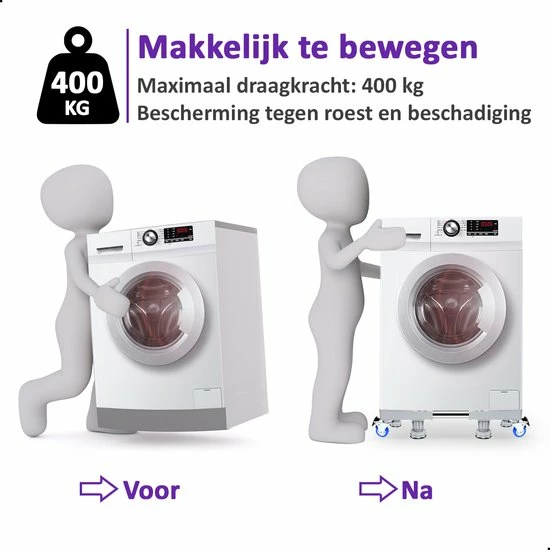 Top 10 π₯° AWEMOZ Verstelbare Universele Wasmachine Verhoger 44x45cm Tot 64x66cm - Wasmachine Kast - Meubelroller - Meubelverplaatser - Meubeltransporter - Tot 400kg π 4 Top 10 π₯° AWEMOZ Verstelbare Universele Wasmachine Verhoger 44x45cm Tot 64x66cm - Wasmachine Kast - Meubelroller - Meubelverplaatser - Meubeltransporter - Tot 400kg π - Afbeelding 4