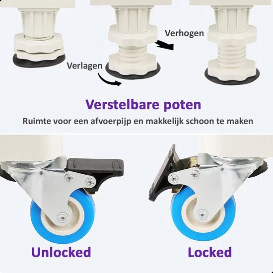 Top 10 π₯° AWEMOZ Verstelbare Universele Wasmachine Verhoger 44x45cm Tot 64x66cm - Wasmachine Kast - Meubelroller - Meubelverplaatser - Meubeltransporter - Tot 400kg π 7 Top 10 π₯° AWEMOZ Verstelbare Universele Wasmachine Verhoger 44x45cm Tot 64x66cm - Wasmachine Kast - Meubelroller - Meubelverplaatser - Meubeltransporter - Tot 400kg π - Afbeelding 7
