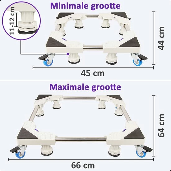 Top 10 π₯° AWEMOZ Verstelbare Universele Wasmachine Verhoger 44x45cm Tot 64x66cm - Wasmachine Kast - Meubelroller - Meubelverplaatser - Meubeltransporter - Tot 400kg π 8 Top 10 π₯° AWEMOZ Verstelbare Universele Wasmachine Verhoger 44x45cm Tot 64x66cm - Wasmachine Kast - Meubelroller - Meubelverplaatser - Meubeltransporter - Tot 400kg π - Afbeelding 8