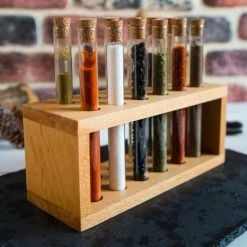 Coupon 💯 Reageerbuisjes Kruidenrek Set Van 12 Van Joy Kitchen | Reageerbuisjes Glas | Kruiden Houder | Kruiden Organizer | Kruidenpotjes | Kruidenrek Staand | Houten Decoratie | Keuken Organizers 💯 -Bosch verkoop 550x550 409