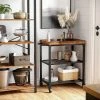 Beste recensies van 😉 Merkloos Serveerwagen, Keukentrolley, Trolley, Keukenplank Op 4 Wielen, Stalen Frame, 3 Planken, Voor Keuken En Woonkamer, Industrieel Design, Vintage Bruinzwart LRC78X 🎉