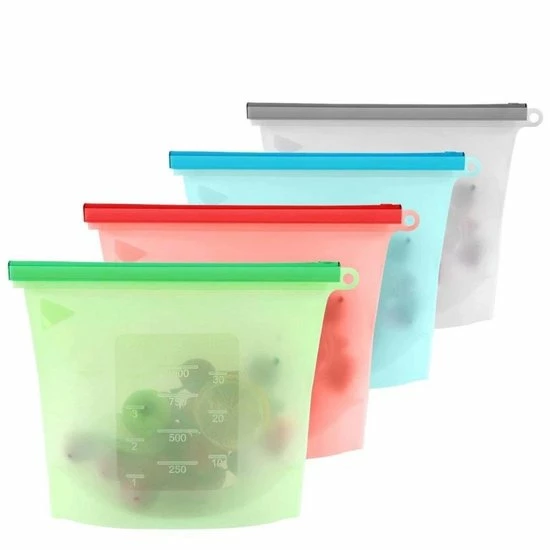Hete verkoop 🧨 Greenz Products Siliconen Vershoudzakken - Set Van 8 ( 4x 1000ML + 4x 1500ML) -(Transparant, Rood, Groen, Blauw) - Duurzaam - Herbruikbaar - Vries & Hitte Bestendig - Meal Prep - Opbergzak Maatbeker Meal Prep Container 👏 7 Hete verkoop 🧨 Greenz Products Siliconen Vershoudzakken - Set Van 8 ( 4x 1000ML + 4x 1500ML) -(Transparant, Rood, Groen, Blauw) - Duurzaam - Herbruikbaar - Vries & Hitte Bestendig - Meal Prep - Opbergzak Maatbeker Meal Prep Container 👏 - Afbeelding 7
