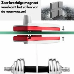 Goedkoop 🛒 QiQi Magnetische Ramenwasser - Vanaf 15mm Tot 24mm Ramen - Magnetische Raamwisser Dubbel Glas ✔️ -Bosch verkoop 550x550 582