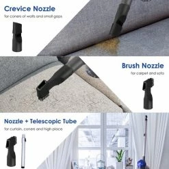 Nieuw 👏 Uten - Steelstofzuiger Met Snoer - Krachtige Zuigkracht - 0.8L Inhoud - Stofzuiger 3 In 1 - Flexibel - Voor，Tapijt，Huisdier Haren - Grijs/blauw 🛒 -Bosch verkoop 550x550 659