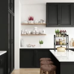 Nieuw 🔔 Clear Living Keuken Organizer - Aanrecht Organizer - Bureau Organizer - Kruidenrek - Etagere - Gootsteen Organizer - Keukenkast Organizer - Metaal - Zwart 🤩 -Bosch verkoop 550x550 674