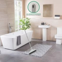 Top 10 💯 Merkloos Vloerwisser Multifunctioneel 2 In 1, Vloertrekker En Bezem Met Steel – Schoonmaakborstel – Verstelbaar – Grijs/Wit ⌛ -Bosch verkoop 550x550 709