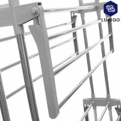 Flash-uitverkoop 🧨 InnovaGoods® Droogrek - Wasrek - Multifunctioneel Wasrek - Ruimtebesparend - Inclusief Wielen - Grijs 🎁 -Bosch verkoop 550x550 764