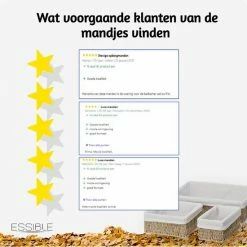 Beste recensies van 😍 ESSIBLE Set Van 3 Stuks - Luxe Manden - Opbergmand - Geweven - Decoratieve - Handgemaakte - Rechthoekige - Manden - Katoen - Riet ⌛ -Bosch verkoop 550x550 8
