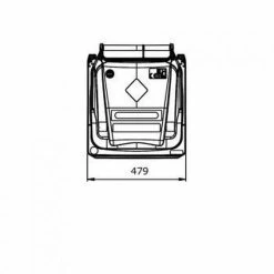 Coupon 👏 Merkloos Kliko Kunststof Afval Rolcontainer Mini Container - 120 L - Blauw 👏 -Bosch verkoop 550x550 803