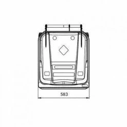 Goedkoop 😍 Afvalcontainer Kliko Kunststof Afval Rolcontainer Mini - Prullenbak - 240 Liter Inhoud - Grijs 😉 -Bosch verkoop 550x550 830