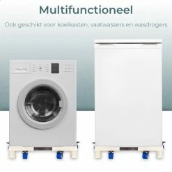 Beste Verkoop 🧨 EverestPeak® Wasmachine Verhoger - Multitool - Ook Geschikt Voor Vaatwasser, Koelkast, Vriezer En Droger - Duurzaam - RVS - ABS - Maximaal 400 Kg - Verstelbare + Wieltjes- 50/75 X 9,5/13 Cm 🎁 -Bosch verkoop 550x550 875