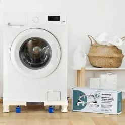 Beste Verkoop 🧨 EverestPeak® Wasmachine Verhoger - Multitool - Ook Geschikt Voor Vaatwasser, Koelkast, Vriezer En Droger - Duurzaam - RVS - ABS - Maximaal 400 Kg - Verstelbare + Wieltjes- 50/75 X 9,5/13 Cm 🎁 -Bosch verkoop 550x550 880
