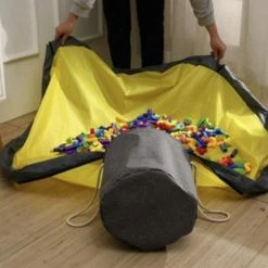 Aanbiedingen 🤩 Merkloos Blokken Opbergzak | Opbergbox | Speelgoed Kleed | Geel - Grijs 😉 -Bosch verkoop 550x550 894