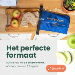 Kopen 😍 BROODNODIG®️ - Herbruikbare Boterhamzak - Van 100% Gerecyclede PET-flessen - Lunchzak - Foodwrap - Broodtrommel - Ook Geschikt Als Diepvrieszakjes - 30x20cm - Blauw ✔️ -Bosch verkoop 550x550 905