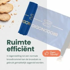 Kopen 😍 BROODNODIG®️ - Herbruikbare Boterhamzak - Van 100% Gerecyclede PET-flessen - Lunchzak - Foodwrap - Broodtrommel - Ook Geschikt Als Diepvrieszakjes - 30x20cm - Blauw ✔️ -Bosch verkoop 550x550 908