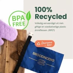 Kopen 😍 BROODNODIG®️ - Herbruikbare Boterhamzak - Van 100% Gerecyclede PET-flessen - Lunchzak - Foodwrap - Broodtrommel - Ook Geschikt Als Diepvrieszakjes - 30x20cm - Blauw ✔️ -Bosch verkoop 550x550 913
