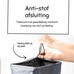 Beste deal ⌛ By Lara Commodities ByLara - Opvouwbare Wasmand - Op Wieltjes Met Handvat - Wasbox - Antraciet - 42L 🌟 -Bosch verkoop 550x550 918