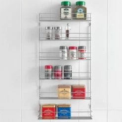 Begroting 🎉 Tomado - Metaltex Tomado Metaltex - Pepito 6 Kruidenrek - Zilvergrijs - 36x8x71cm 😀