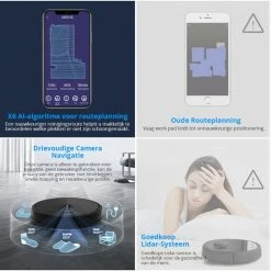 Beste recensies van 🔔 Reinico® - Robotstofzuiger - Robotstofzuiger Met Dweilfunctie - X6 Irobot - Roomba - APP Virtuele Barrière - Breekpunt Continue Reiniging - Reiniging Gebied Tekenen Op Kaart - Zwart - Grootte 330*330*76 Mm - Vuilnisbak 600ml 🌟 -Bosch verkoop 550x552 3