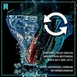 Goedkoopste ⌛ Edgics Vacuümzakken 40x30 Cm 100 Stuks - Vacuumzakken Voedsel - Sous Vide - Vacumeerzakken Met Microstructuur - BPA Vrij 😀 -Bosch verkoop 550x552 7