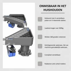 Hete verkoop ❤️ Merkloos STACK Wasmachine Verhoger | Witgoed Verhoger - Multitool - Trillingsdemper - Meubelroller - Meubeltransporter - Vaatwasser / Koelkast / Vriezer / Droger Ophoger - RVS Sokkel - Verstelbaar En Voorzien Van Wielen, Schokdempers En Waterpas 💯 10 Hete verkoop ❤️ Merkloos STACK Wasmachine Verhoger | Witgoed Verhoger - Multitool - Trillingsdemper - Meubelroller - Meubeltransporter - Vaatwasser / Koelkast / Vriezer / Droger Ophoger - RVS Sokkel - Verstelbaar En Voorzien Van Wielen, Schokdempers En Waterpas 💯 -Bosch verkoop 550x554 7