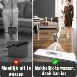 Begroting 🎁 Powarkleen - Vloerwisser Met Spray - Incl. 2 Microvezel Doeken ⭐ -Bosch verkoop 550x558