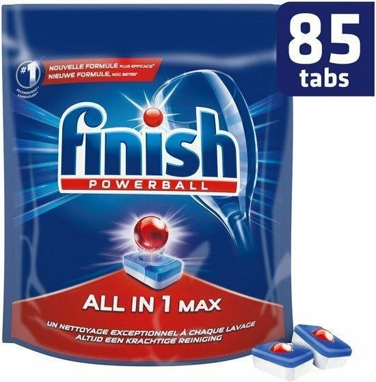 Gloednieuw π€© Finish All In 1 Max Regular - Vaatwastabletten - 85 Tabs π 13 Gloednieuw π€© Finish All In 1 Max Regular - Vaatwastabletten - 85 Tabs π - Afbeelding 13