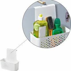 Beste deal 🔥 Flokoo Keukendeur Organizer - Wit - 24,4 X 23,5 X 10,2 Cm - Keukenkast Organiser - Deurmand - Gootsteenkast Organizer - Hangende Organizer 🔔 -Bosch verkoop 550x559 1