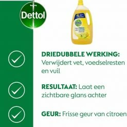Goedkoopste 🔔 Dettol Allesreiniger - Power & Fresh Citrus - 4L 👏 -Bosch verkoop 550x565 5
