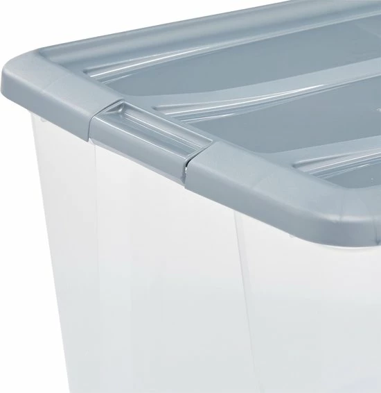 Hete verkoop β IRIS OHYAMA IRIS New Topbox Opbergbox - 30L - Kunststof - Transparant/Zilvergrijs - Set Van 6 π 4 Hete verkoop β IRIS OHYAMA IRIS New Topbox Opbergbox - 30L - Kunststof - Transparant/Zilvergrijs - Set Van 6 π - Afbeelding 4