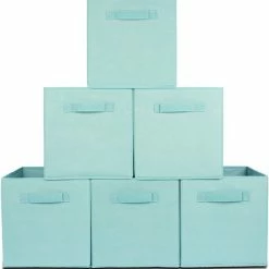 Coupon 🔔 LifeGoods Kast Organizers - 6 Stuks - 20L - Textiel - Blauw 🎁