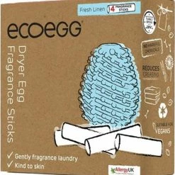 Begroting ❤️ EcoEgg Dryer Egg Navulling - Fris Linnen (blauw) - Navulbaar - 40 Droogbeurten - Wasdroger 😀