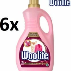 Gloednieuw ✔️ Woolite Vloeibaar Wasmiddel - Delicaat & Wol - 6x45 Wasbeurten 🥰
