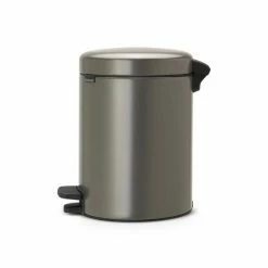 Nieuw 🥰 Brabantia NewIcon Prullenbak - 5 L - Platinum 🤩 -Bosch verkoop 550x593 1