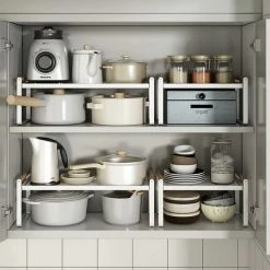 Flash-uitverkoop 🎁 TammaT Keuken Organizers - Aanrecht Organiser - 18*33,2* 21 Cm - Gootsteenkast Organizer - Bureau Organizer - Opbergrek - Kruidenrek - Kast Organizer - Badkamer Organizer 😀 -Bosch verkoop 550x595 6