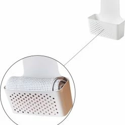 Beste deal 🔥 Flokoo Keukendeur Organizer - Wit - 24,4 X 23,5 X 10,2 Cm - Keukenkast Organiser - Deurmand - Gootsteenkast Organizer - Hangende Organizer 🔔 -Bosch verkoop 550x600 2