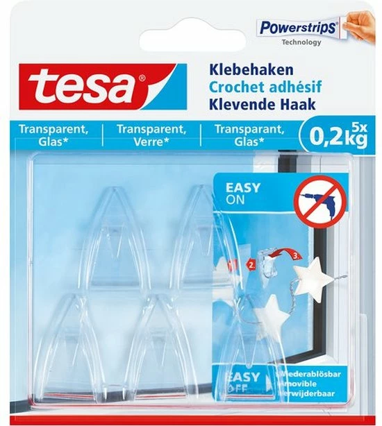 Goedkoop ๐ Tesa 77734 Powerstrips Klevende Haak Transparant 0,2 Kg. - 5 Stuks โญ 1 Goedkoop ๐ Tesa 77734 Powerstrips Klevende Haak Transparant 0,2 Kg. - 5 Stuks โญ