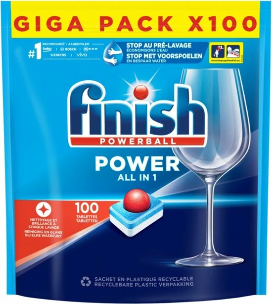 Gloednieuw π€© Finish All In 1 Max Regular - Vaatwastabletten - 85 Tabs π 11 Gloednieuw π€© Finish All In 1 Max Regular - Vaatwastabletten - 85 Tabs π - Afbeelding 11