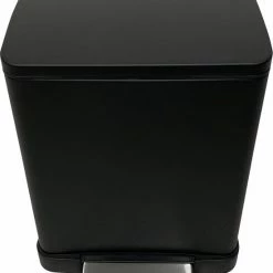 Hete verkoop 😉 4cookz® Utah Pedaal Prullenbak 20L Mat Zwart - Soft-close 🧨