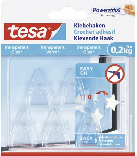 Goedkoop ๐ Tesa 77734 Powerstrips Klevende Haak Transparant 0,2 Kg. - 5 Stuks โญ 8 Goedkoop ๐ Tesa 77734 Powerstrips Klevende Haak Transparant 0,2 Kg. - 5 Stuks โญ - Afbeelding 8