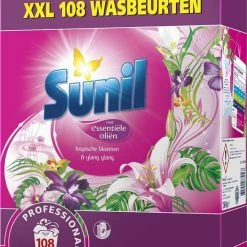 Goedkoopste 👏 Sunil Wasmiddel Tropische Bloem & Ylang Ylang 108wb 😍