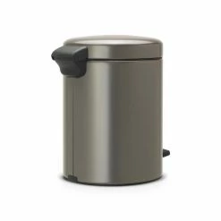 Nieuw 🥰 Brabantia NewIcon Prullenbak - 5 L - Platinum 🤩 -Bosch verkoop 550x630 1