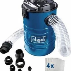 Beste deal 🌟 Scheppach Stofafzuiging DC1000- 1200W | 220-240V | 65 Liter| Incl. 4 Stofzakken 👏