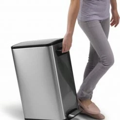Groothandel 🔥 EKO Ecofly Step Bin Pedaalemmer - 45 L - Mat RVS 🎉 -Bosch verkoop 550x653