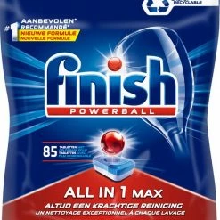 Gloednieuw 🤩 Finish All In 1 Max Regular - Vaatwastabletten - 85 Tabs 👍