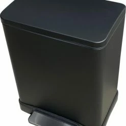 Hete verkoop 😉 4cookz® Utah Pedaal Prullenbak 20L Mat Zwart - Soft-close 🧨 -Bosch verkoop 550x663 2